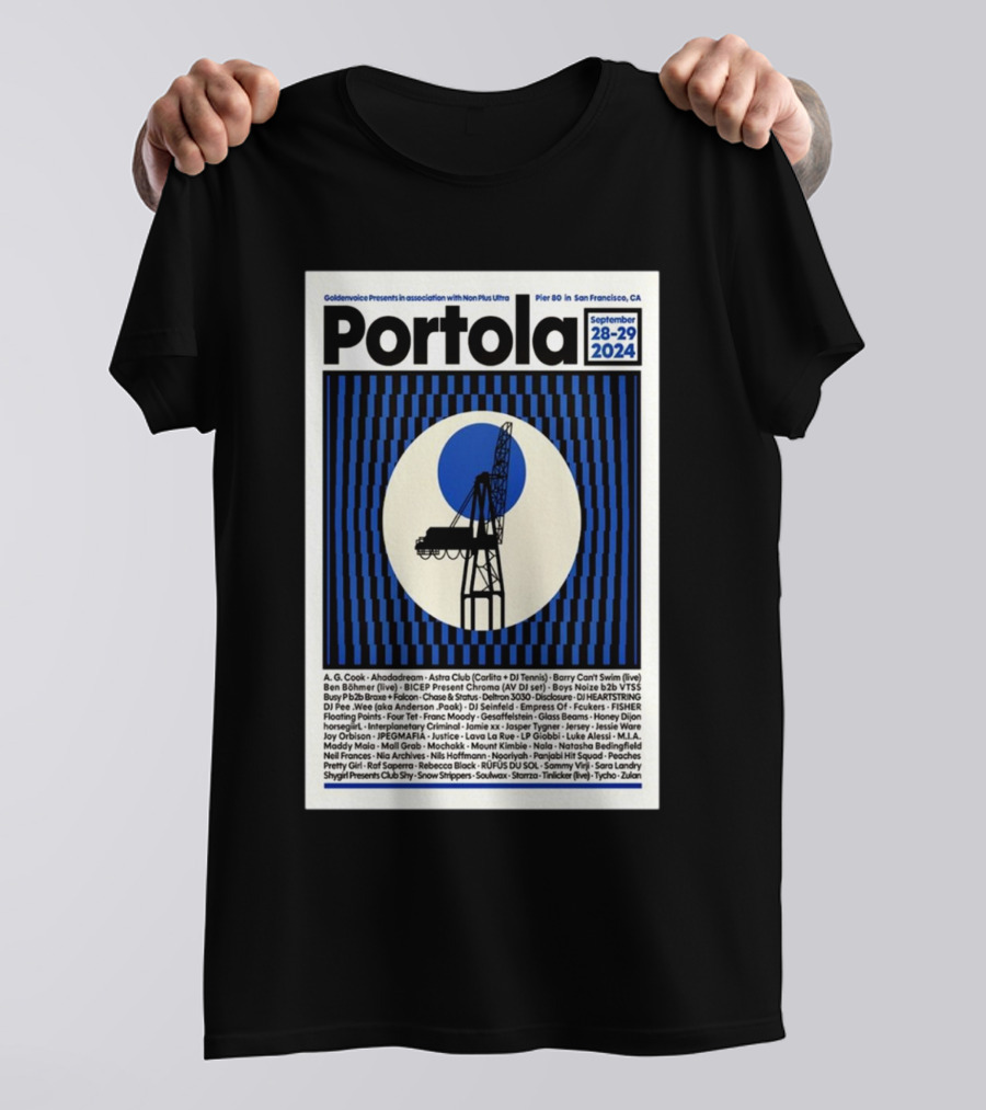 Portola Festival September 28-29 2024 Pier 80 San Francisco Lineup T-Shirt
