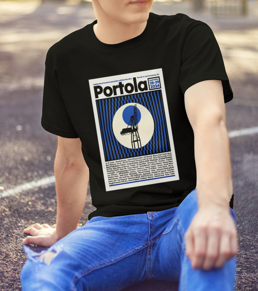 Portola Festival September 28-29 2024 Pier 80 San Francisco Lineup T-Shirt