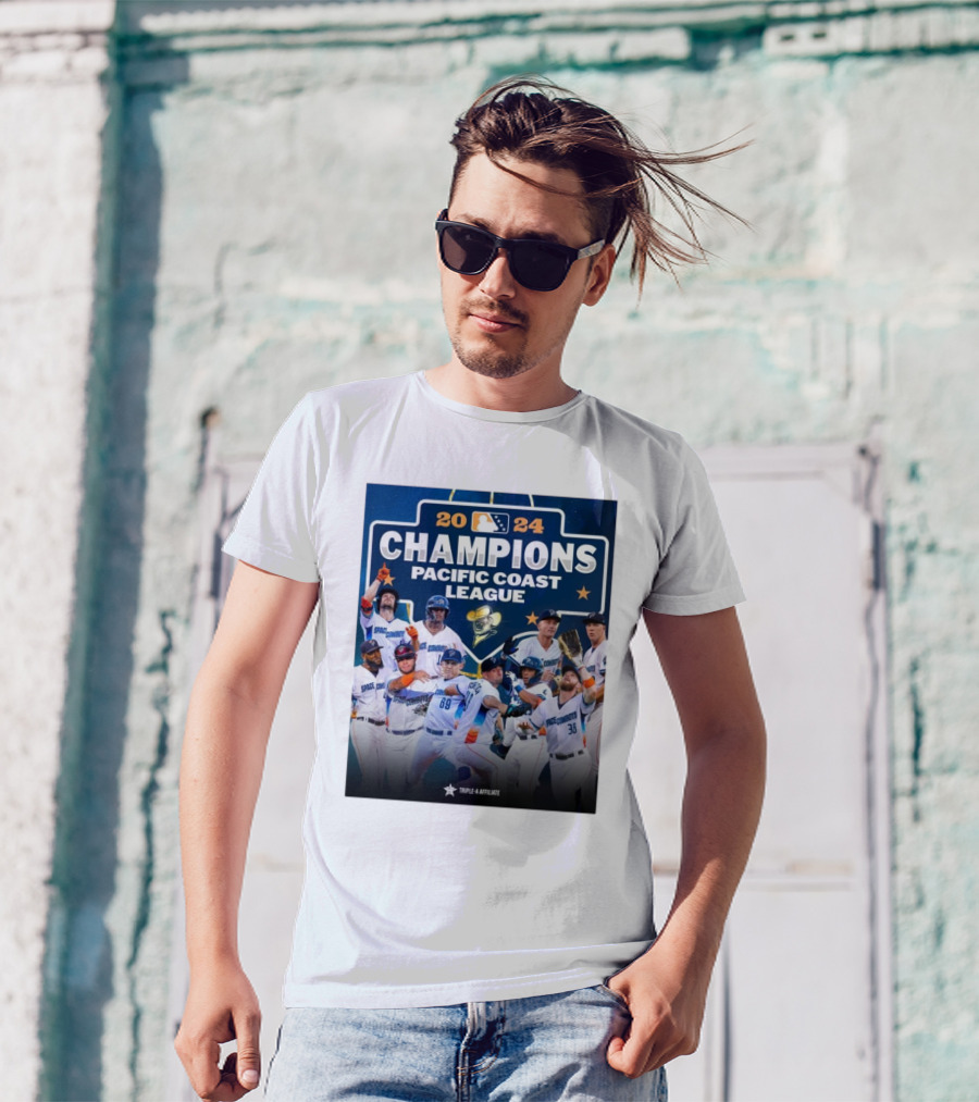 Sugar Land Space Cowboys 2024 Pacific Coast League Champions Triple-A Affiliate T-Shirt
