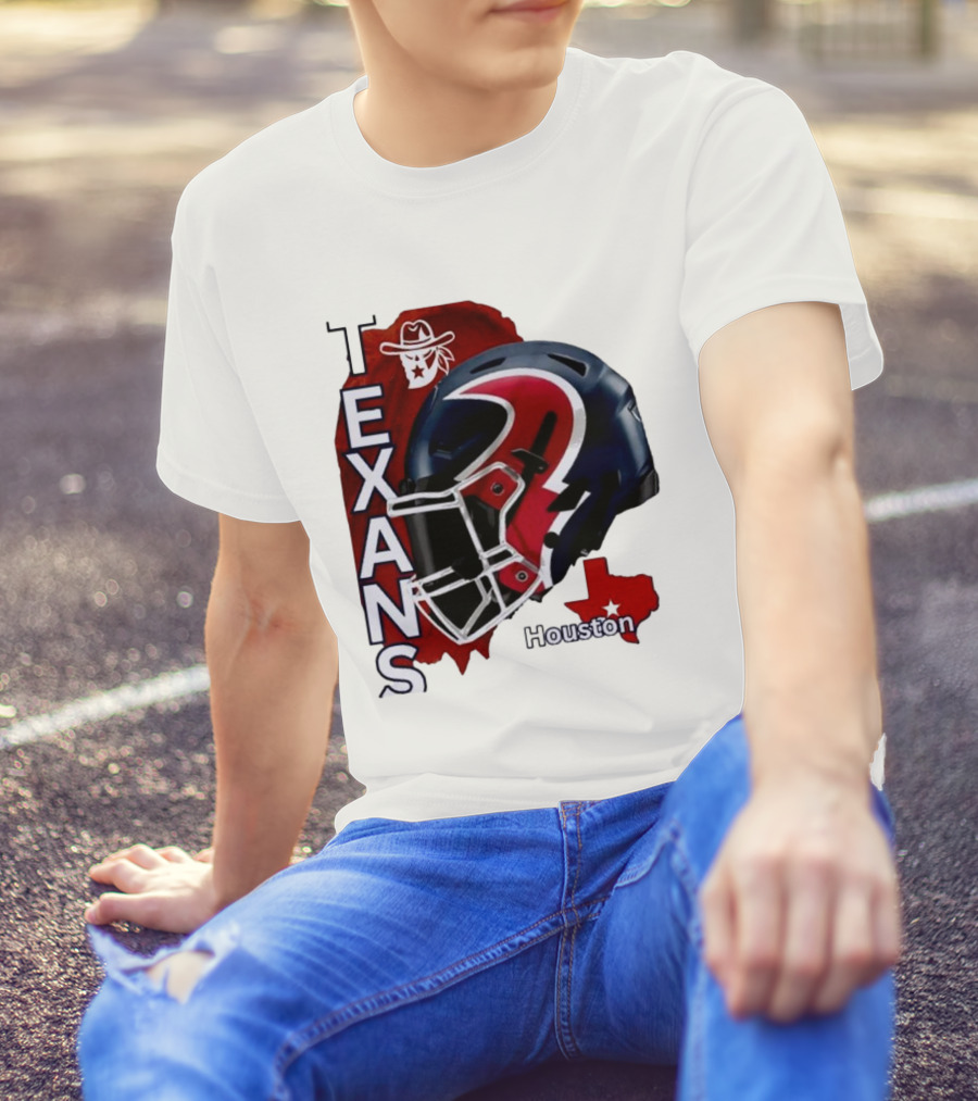 Texans Houston Team Spirit Sports Helmet Texans T-Shirt