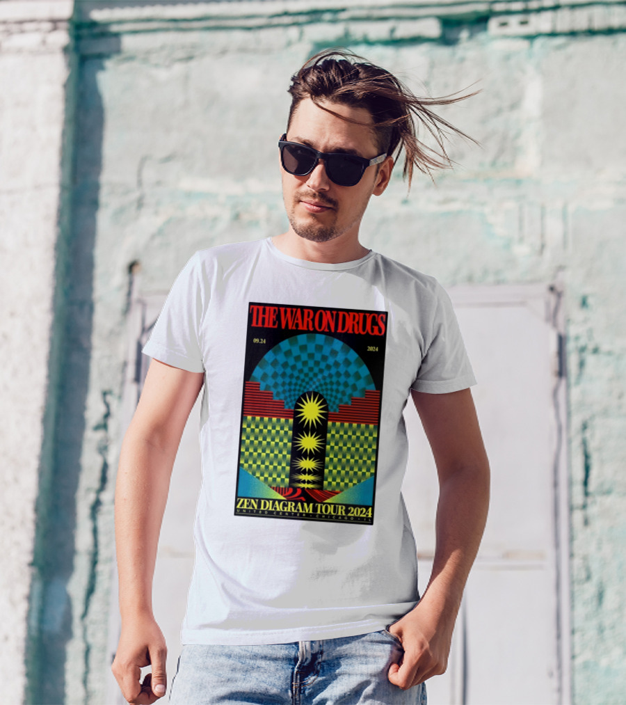The War On Drugs Zen Diagram Tour 09.24.2024 United Center Chicago IL T-Shirt
