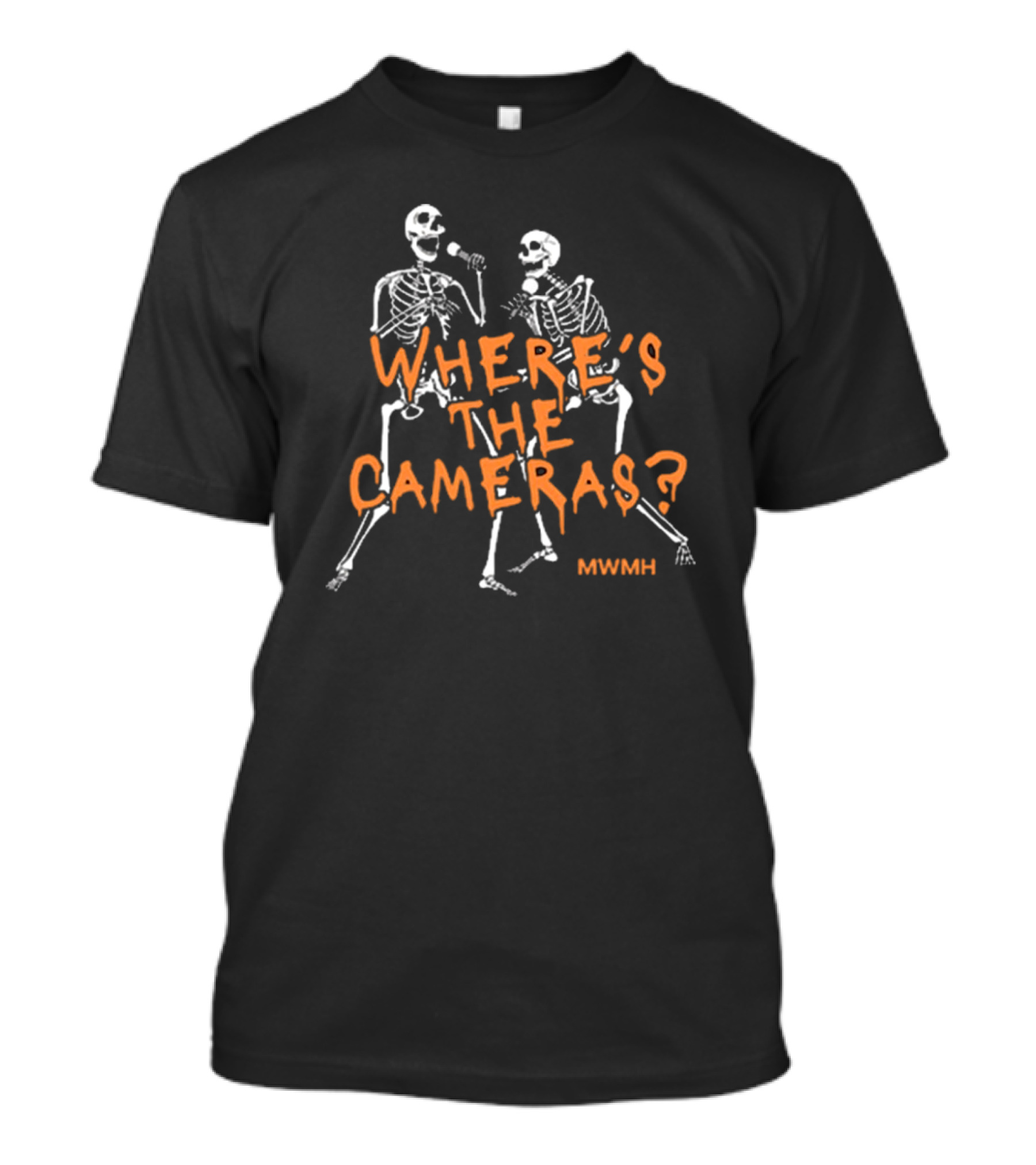 Where’s The Cameras Skeleton MWMH Mic-Dropping Dance Duet T-Shirt