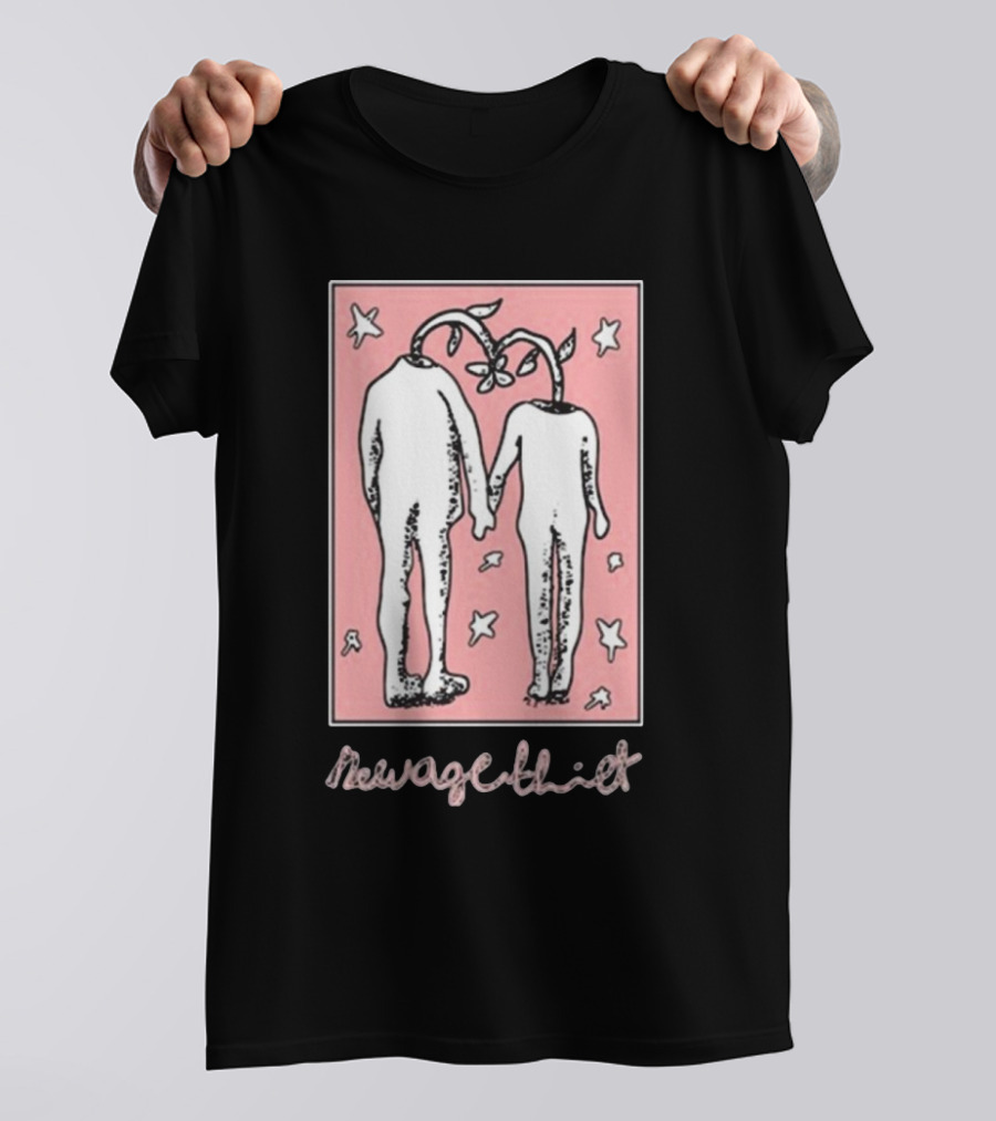 Wax Bodega New Age Thief Flower-Head Figures With Stars T-Shirt