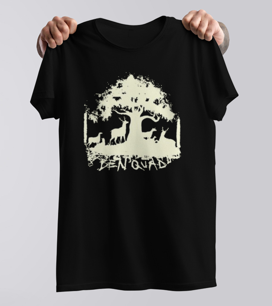 Ben Quad Deer 2024 Forest Silhouette With Tree And Deer T-Shirt