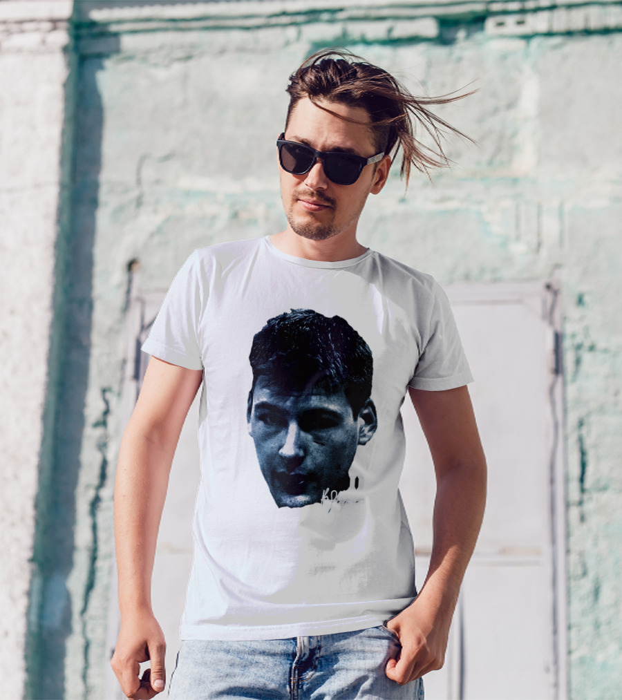 Kyle Filipowski Duke Blue Devils Signature Big Head Image T-Shirt