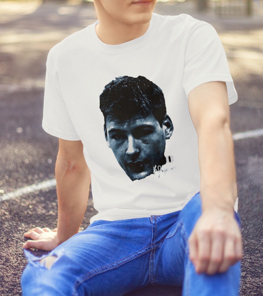 Kyle Filipowski Duke Blue Devils Signature Big Head Image T-Shirt