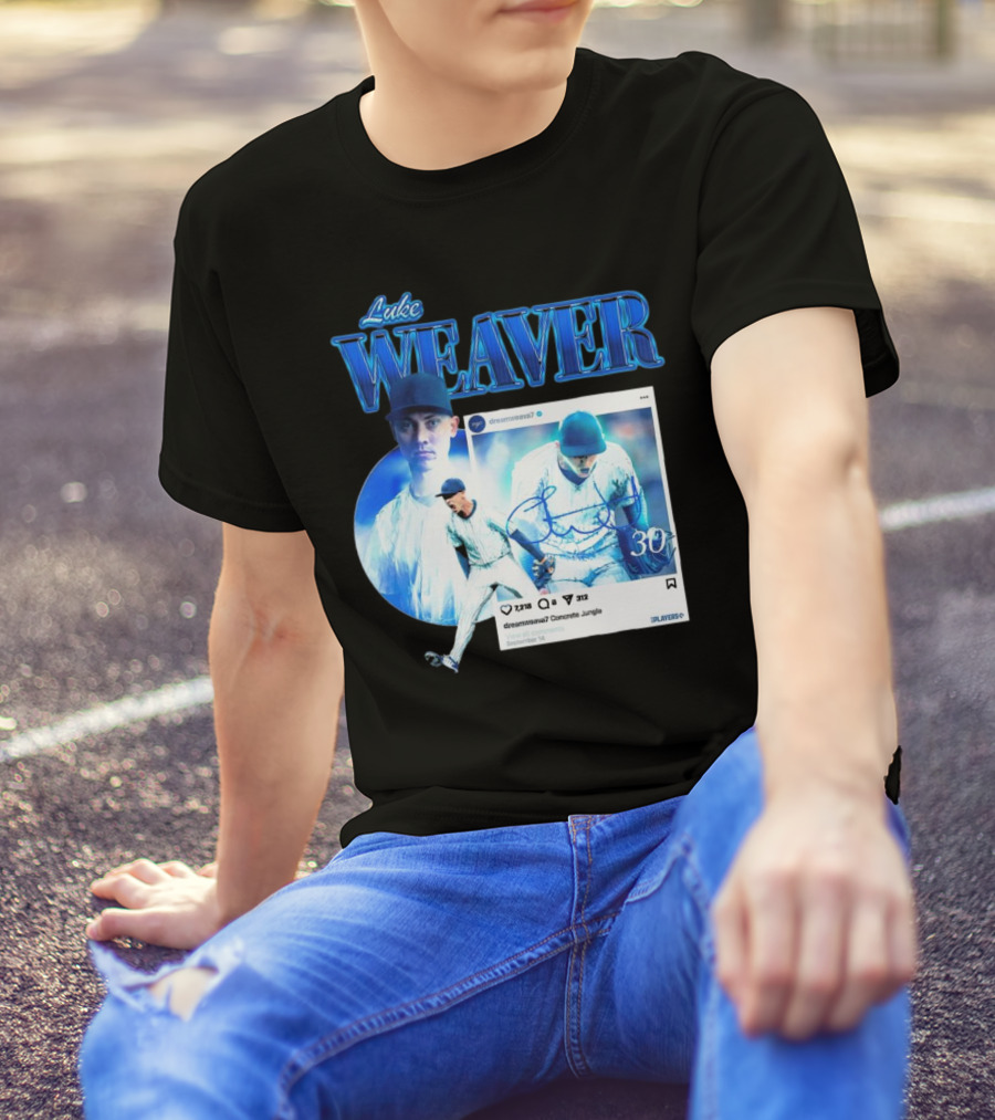 Luke Weaver Dream Weaver New York Concrete Jungle 30 Signature Playoffs T-Shirt