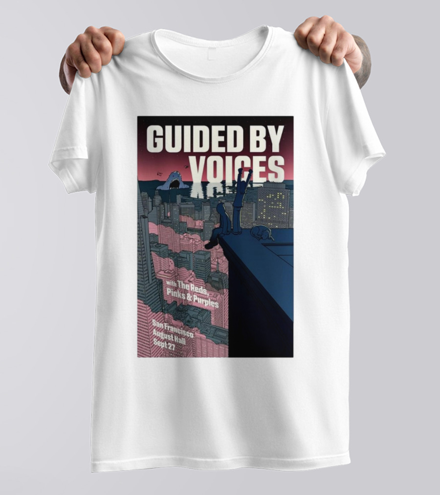 Guided By Voices With The Reds, Pinks And Purples San Francisco August Hall Sept 27 T-Shirt