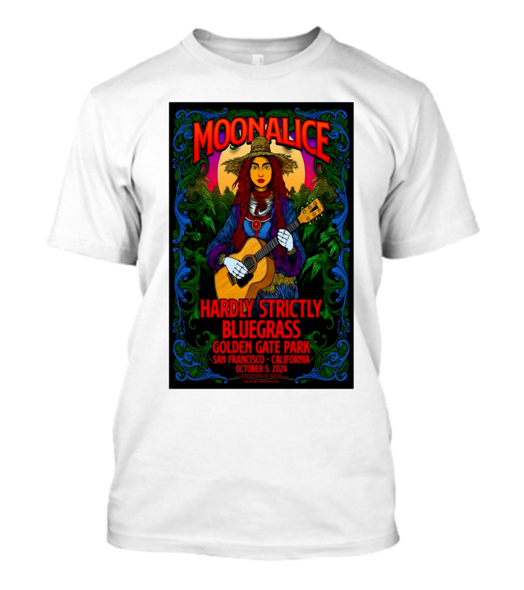 Moonalice Hardly Strictly Bluegrass Golden Gate Park San Francisco October 5 T-Shirt