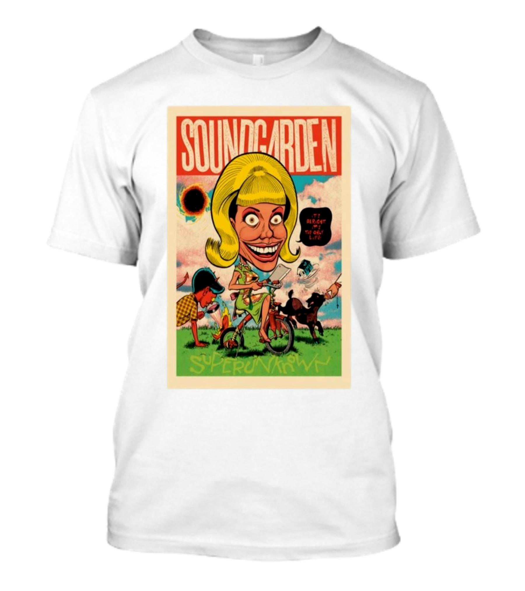 Soundgarden Superunknown 2024 30th Anniversary Cartoon T-Shirt