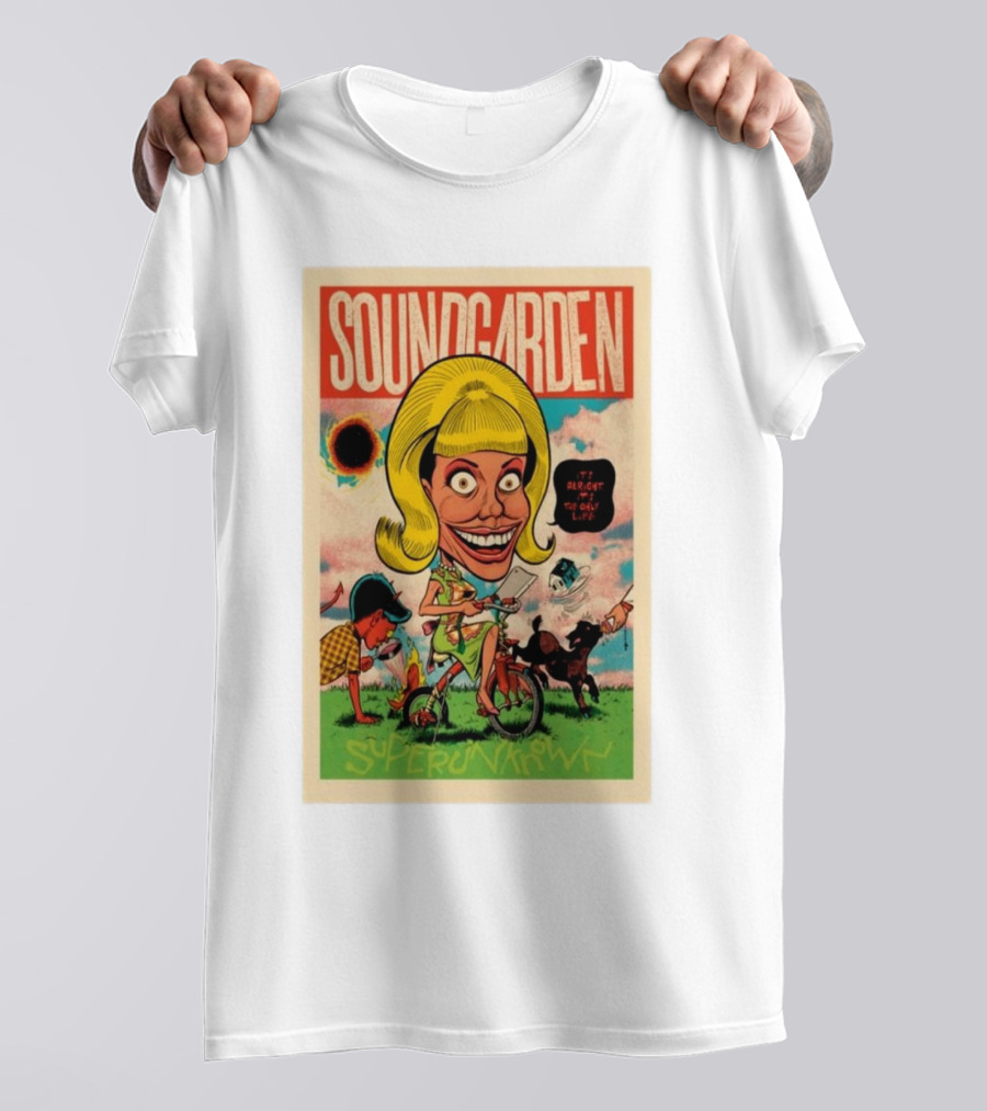 Soundgarden Superunknown 2024 30th Anniversary Cartoon T-Shirt