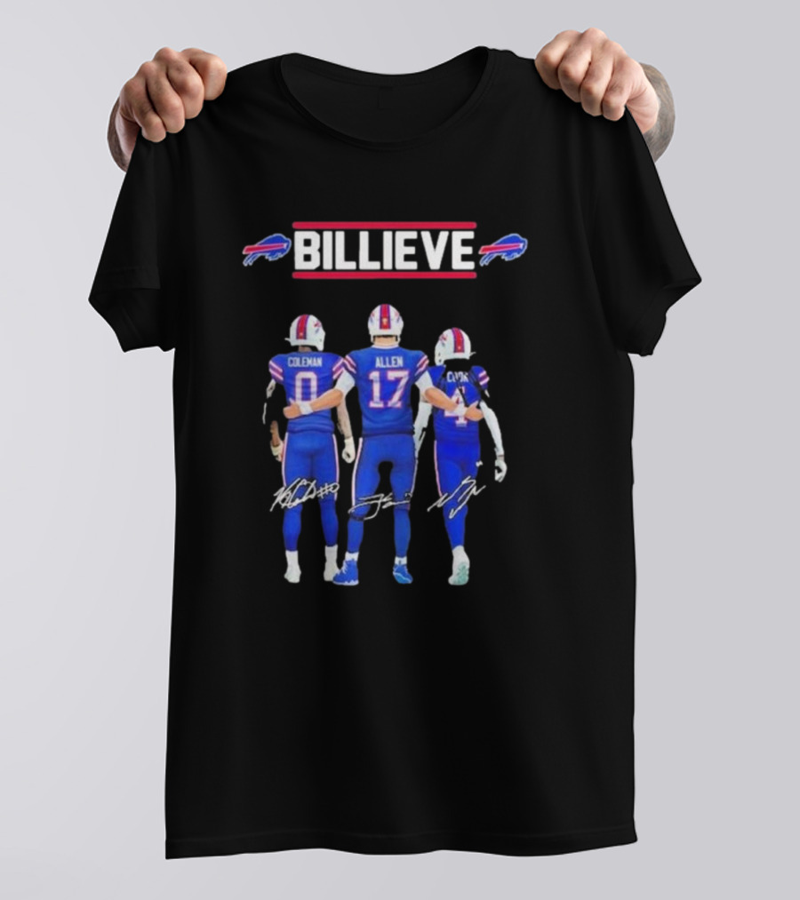 Buffalo Bills Billieve Coleman Allen Cook Signatures T-Shirt
