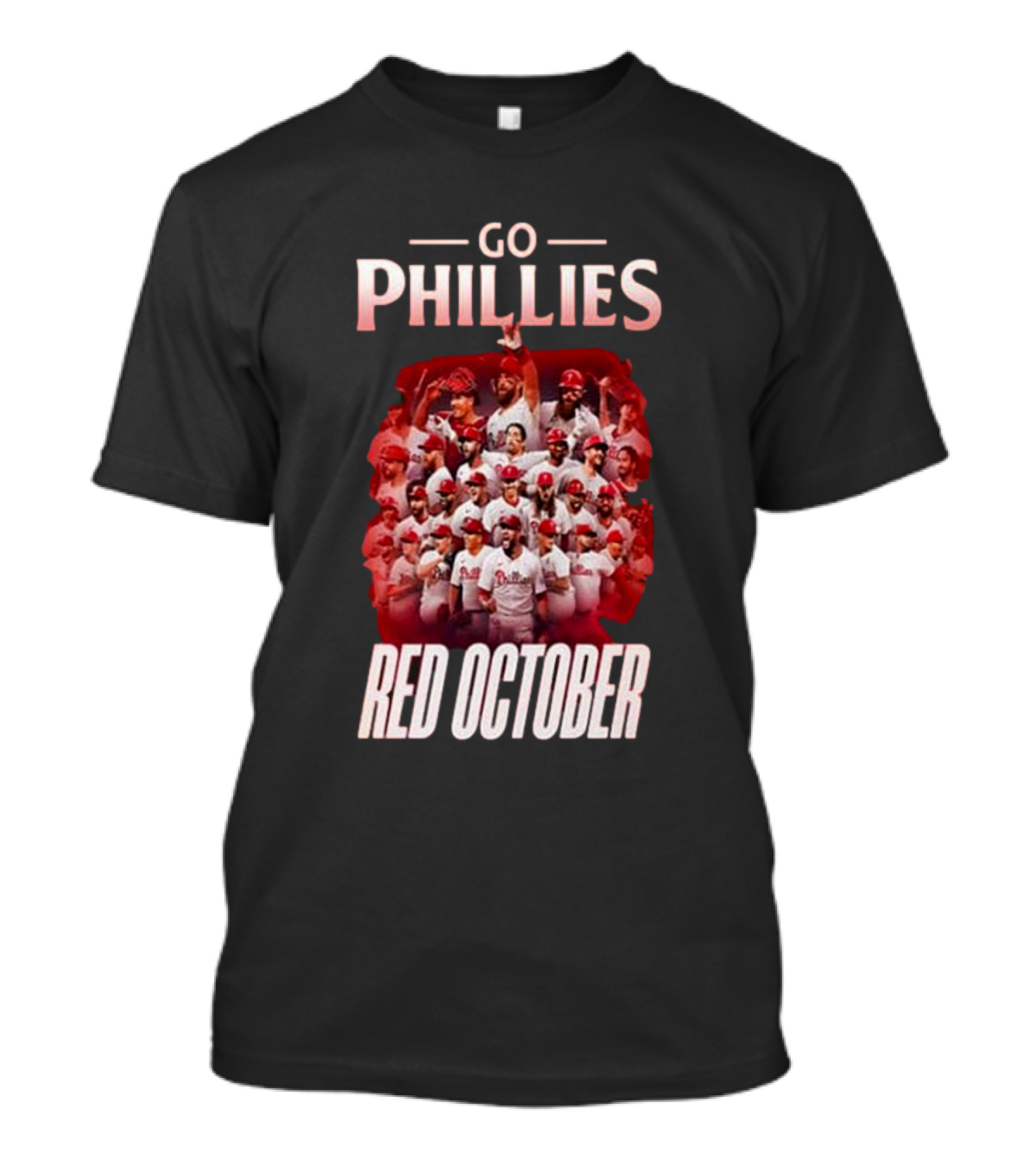 Go Phillies Red October Team T-Shirt