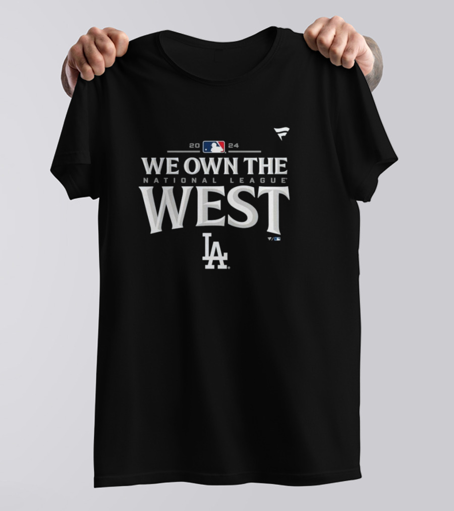 Los Angeles Dodgers 2024 We Own The National League West LA MLB Fanatics T-Shirt