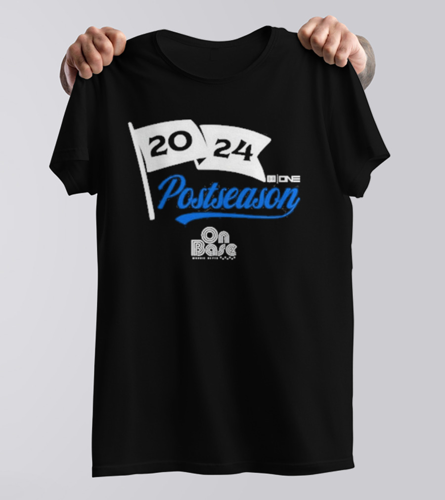 Mookie Betts On Base 2024 Postseason Flags T-Shirt