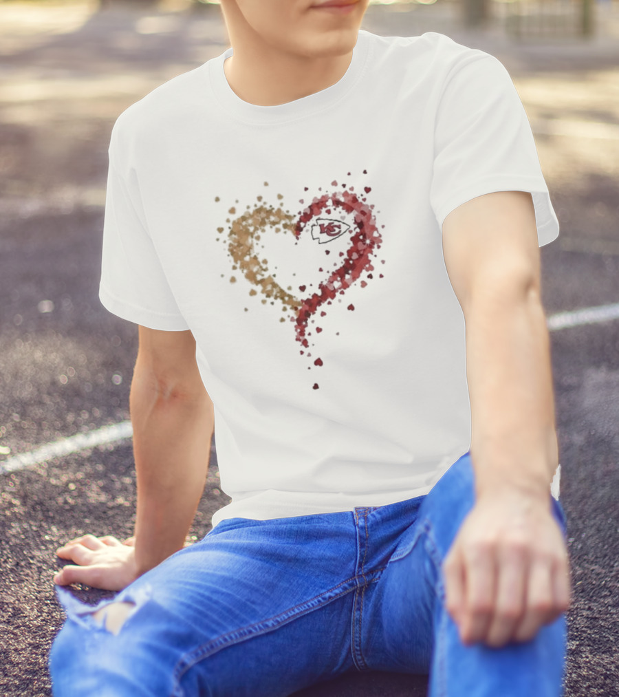Passion Heart Kansas City Chiefs T-Shirt