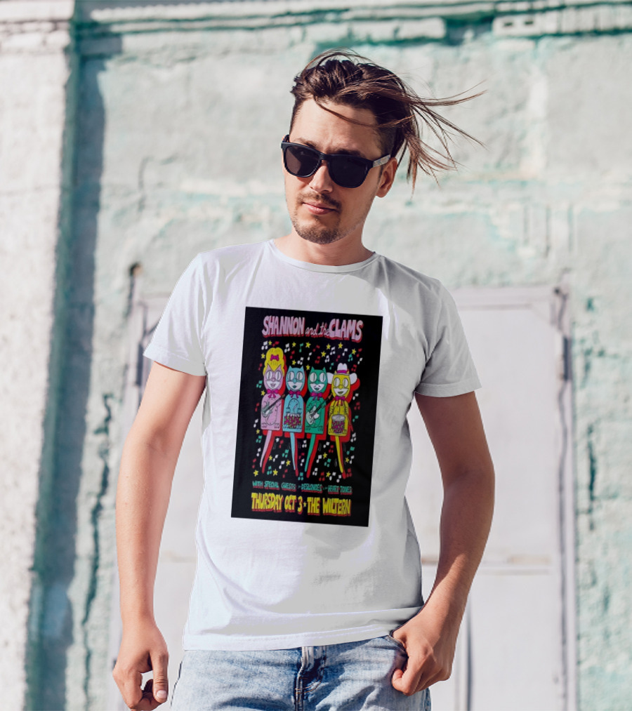 Shannon And The Clams With Special Guests Deslondes And Heart Tones Thursday Oct 3 The Wiltern T-Shirt