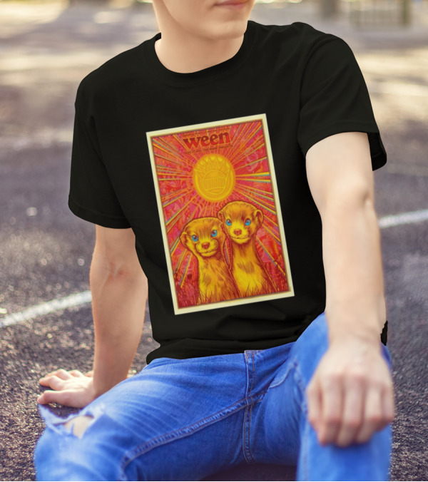 Ween Philadelphia PA Sep 27 2024 Tour Meerkat T-Shirt