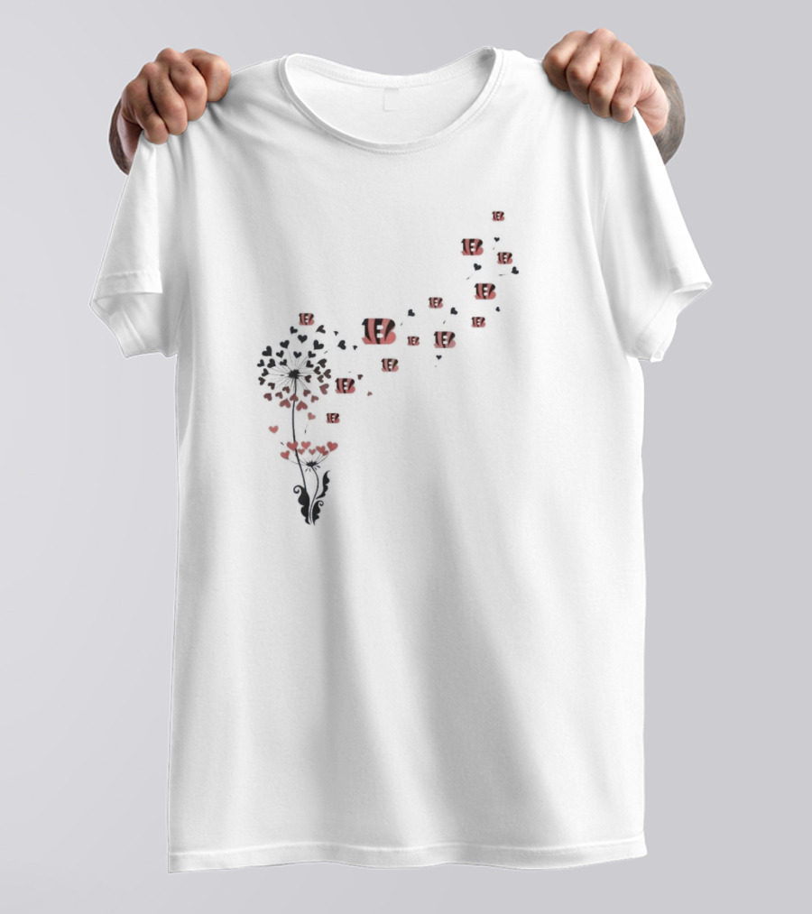 Cincinnati Bengals Floral Dandelion T-Shirt