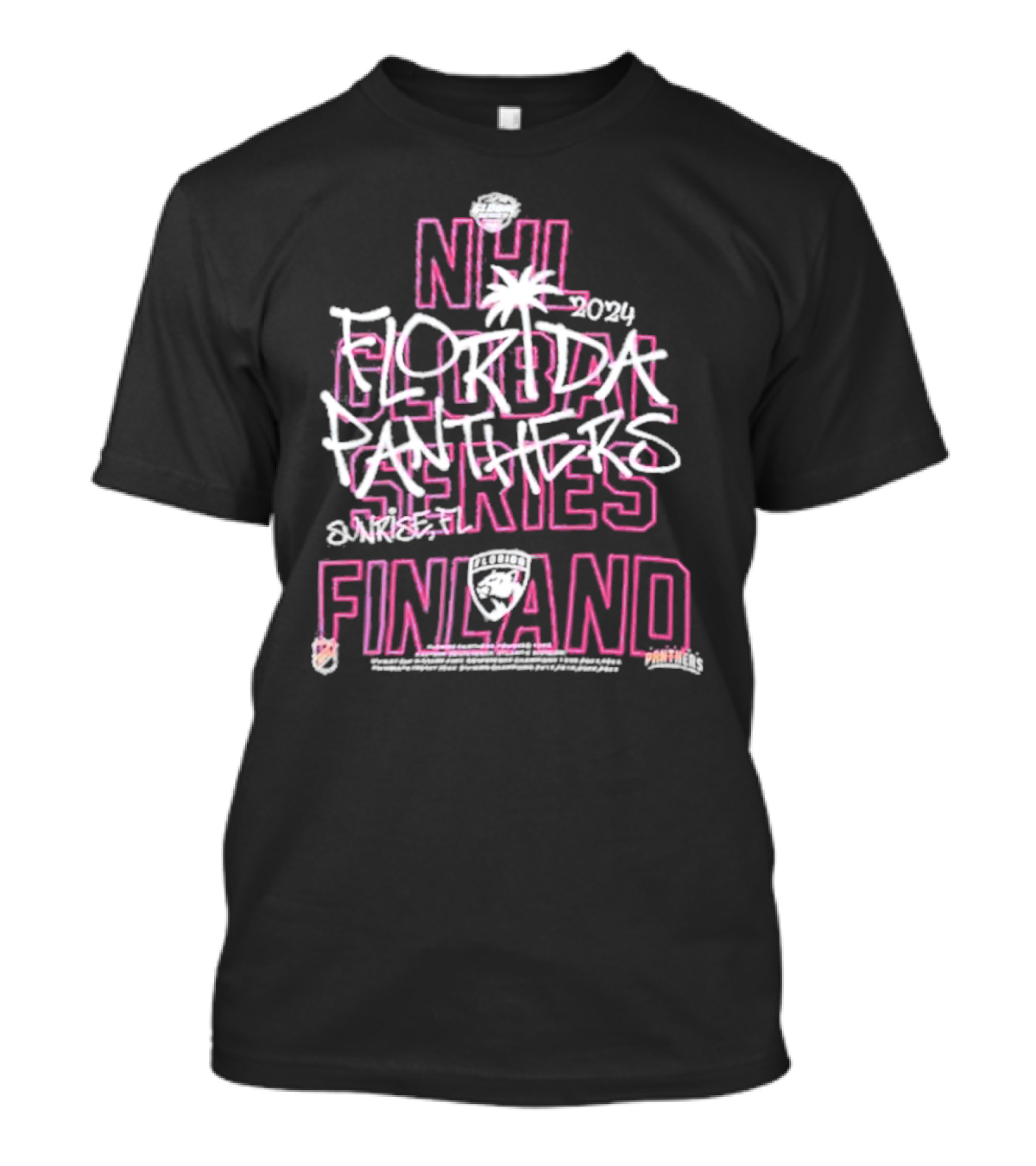 NHL Global Series 2024 Florida Panthers Sunrise FL Finland T-Shirt