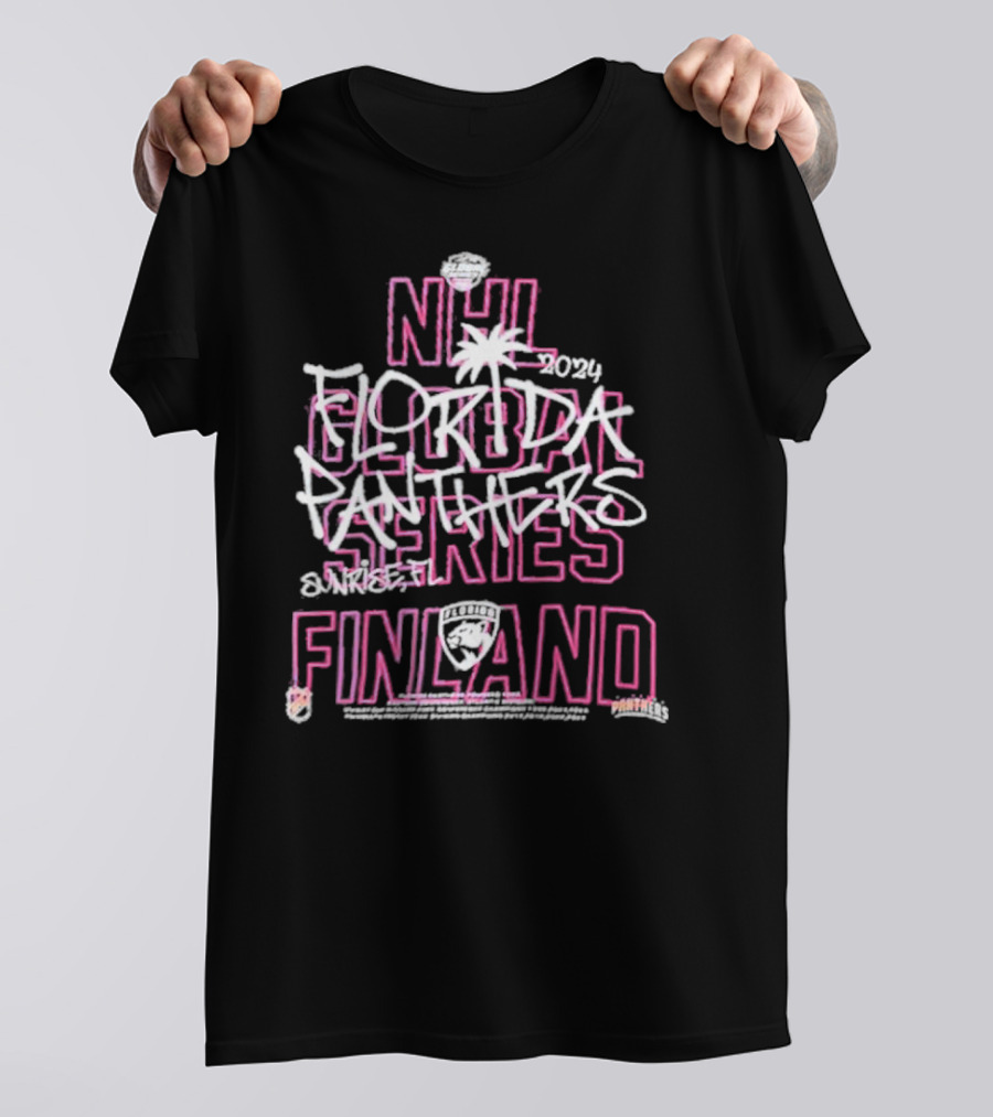 NHL Global Series 2024 Florida Panthers Sunrise FL Finland T-Shirt