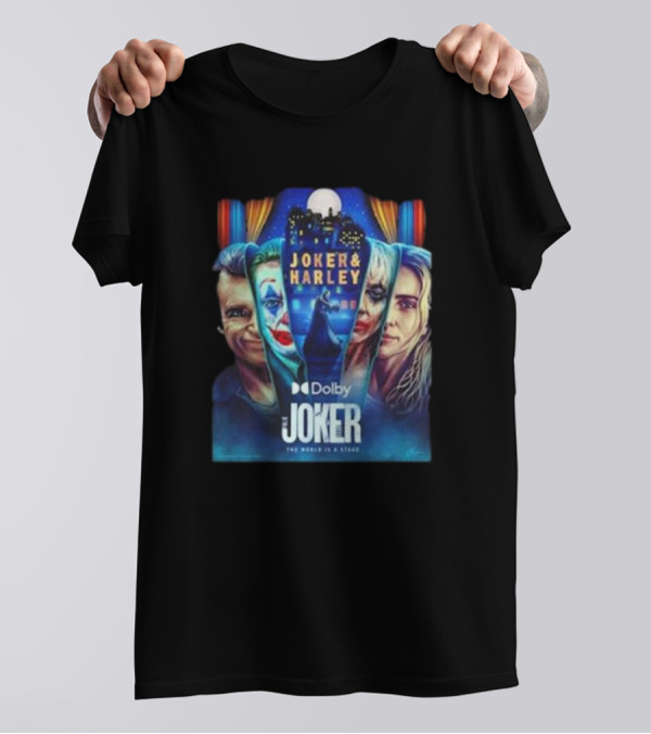 Joker 2 Folie A Deux 2024 Joker And Harley The World’s A Stage Movie T-Shirt