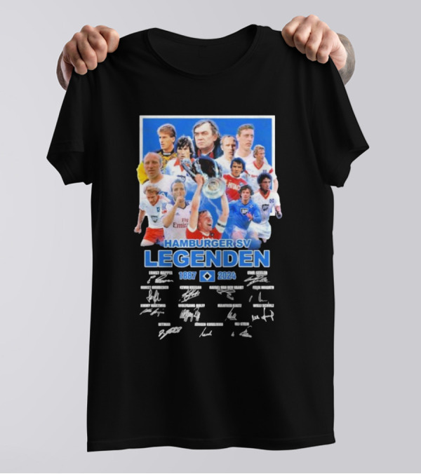 Hamburger SV Legenden 1887-2024 Signatures Soccer Players T-Shirt