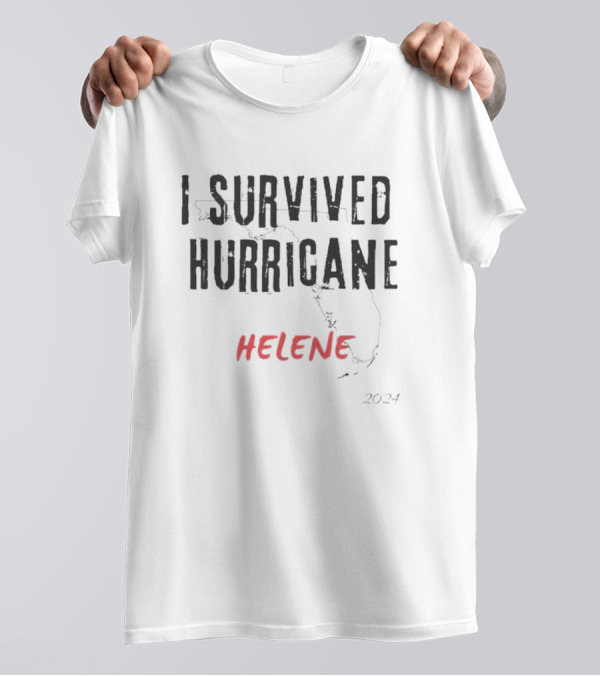 I Survived Hurricane Helene 2024 USA T-Shirt