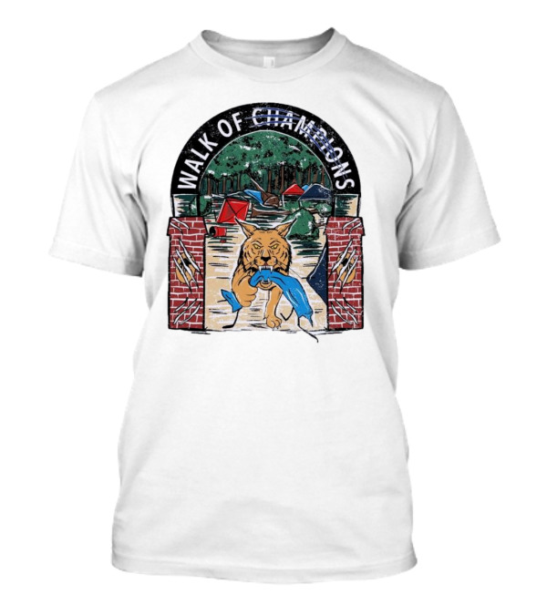 Walk Of Champions Kentucky Wildcats Camping Scene T-Shirt