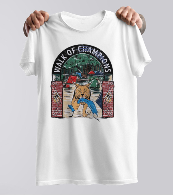 Walk Of Champions Kentucky Wildcats Camping Scene T-Shirt