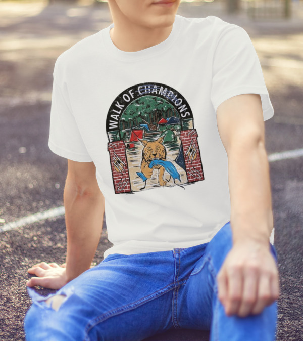 Walk Of Champions Kentucky Wildcats Camping Scene T-Shirt