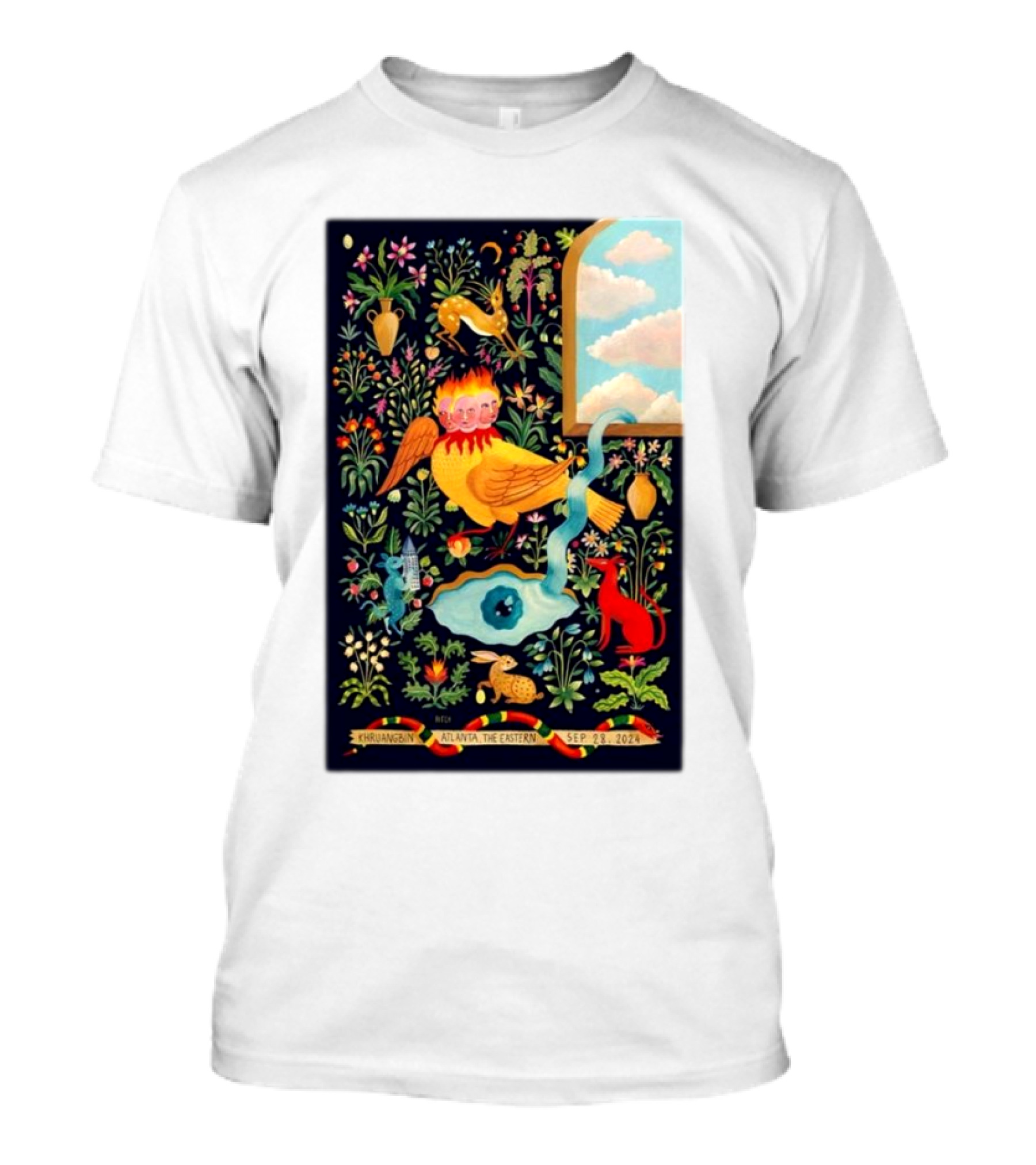 Khruangbin September 28 2024 The Eastern Atlanta GA Band Tour Psychedelic Nature T-Shirt