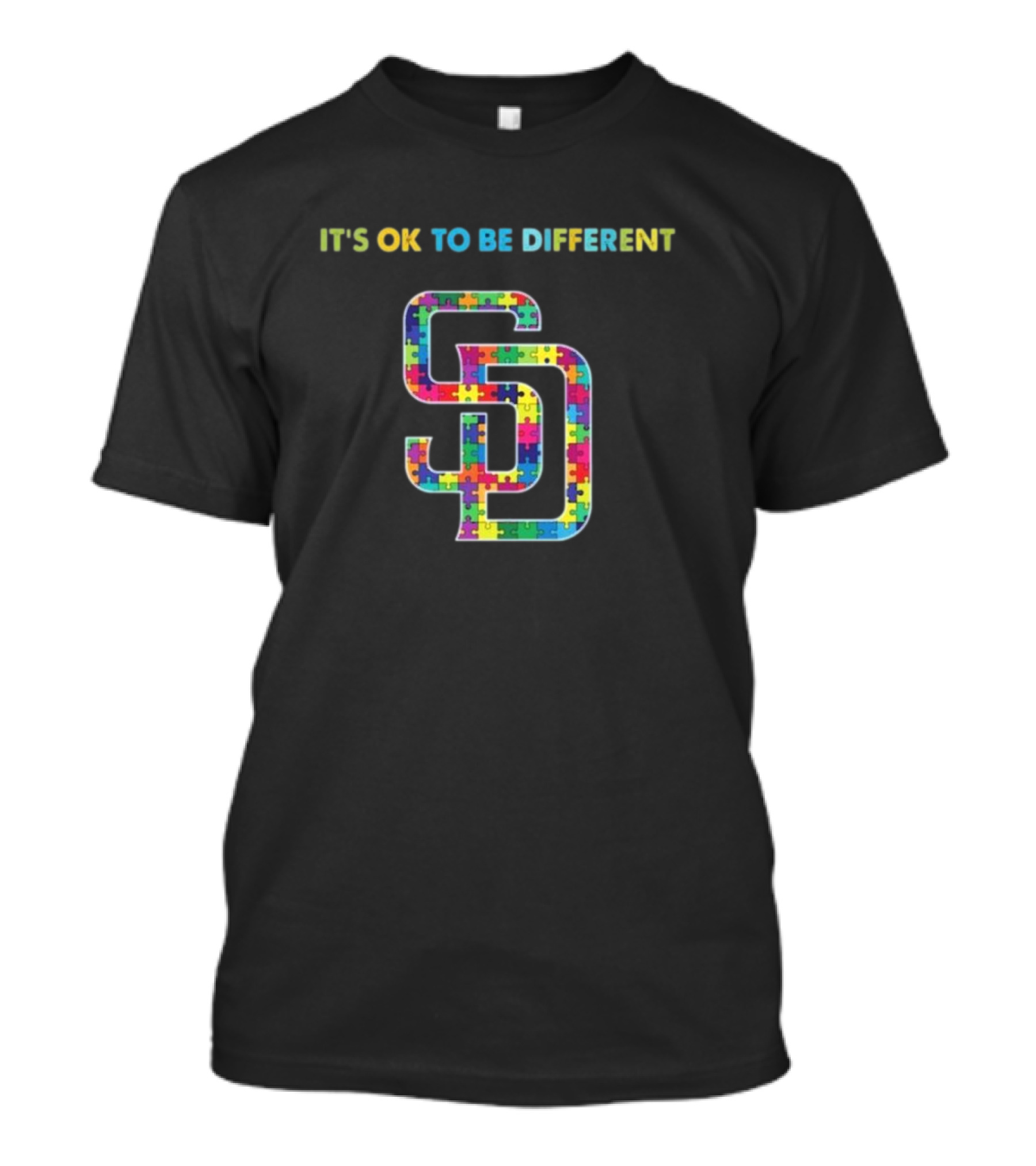 San Diego Padres Autism Awareness 2024 It's OK To Be Different T-Shirt