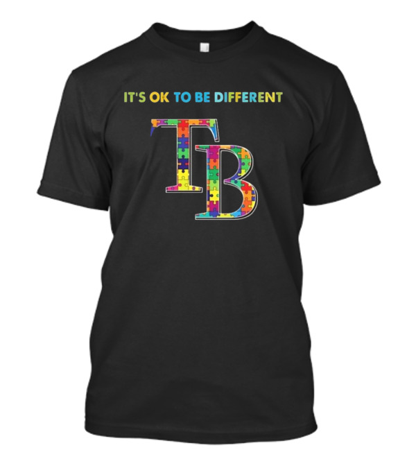 MLB Tampa Bay Rays It's OK To Be Different Autism 2024 Puzzle T-Shirt