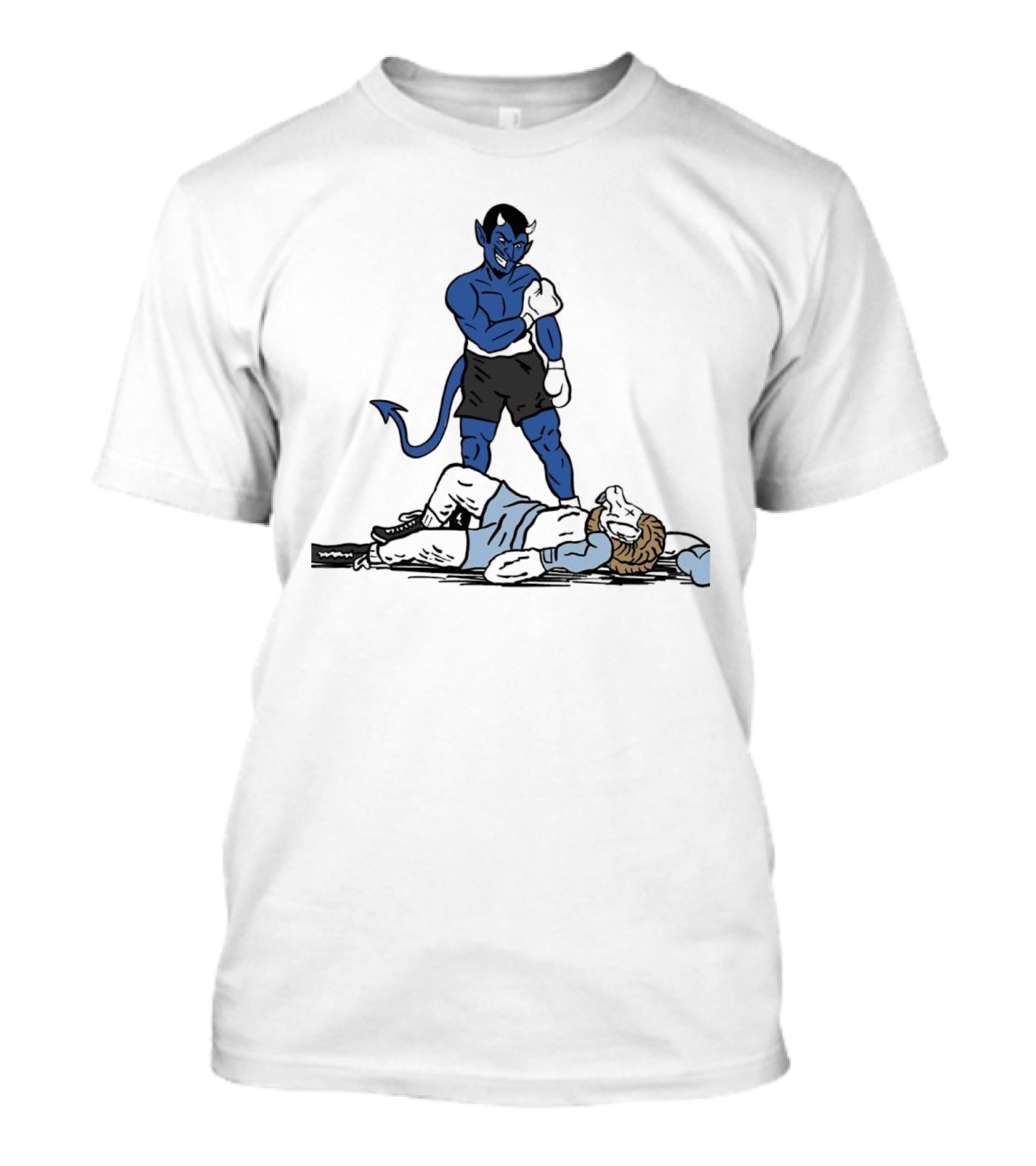 North Carolina Tar Heels Vs Duke Blue Devils Boxing Showdown T-Shirt