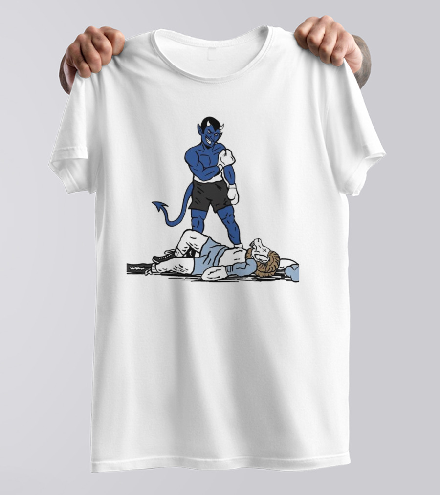 North Carolina Tar Heels Vs Duke Blue Devils Boxing Showdown T-Shirt