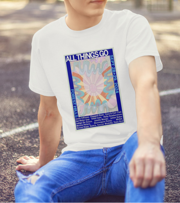 All Things Go Sept 28+29 2024 Forest Hills Stadium Queens NY Annie DiRusso Janelle Monáe Soccer Mommy MUNA T-Shirt