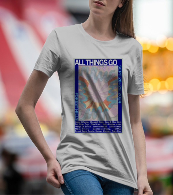 All Things Go Sept 28+29 2024 Forest Hills Stadium Queens NY Annie DiRusso Janelle Monáe Soccer Mommy MUNA T-Shirt