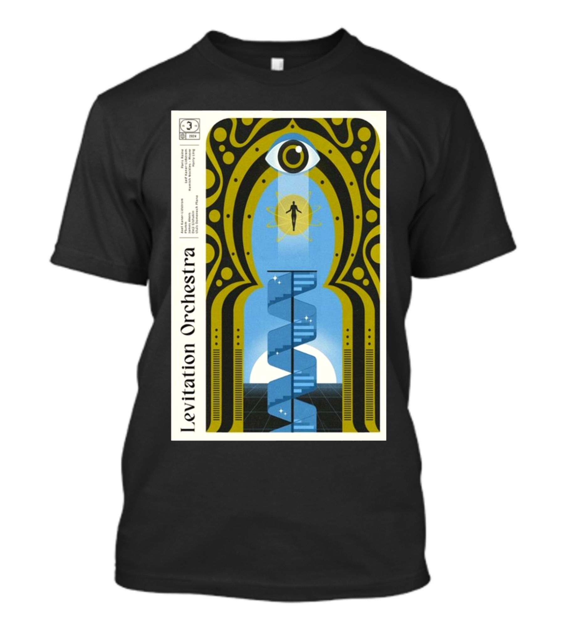 Levitation Orchestra Eye Spiral Oct 25 2024 Jasmine Warsaw Poland T-Shirt