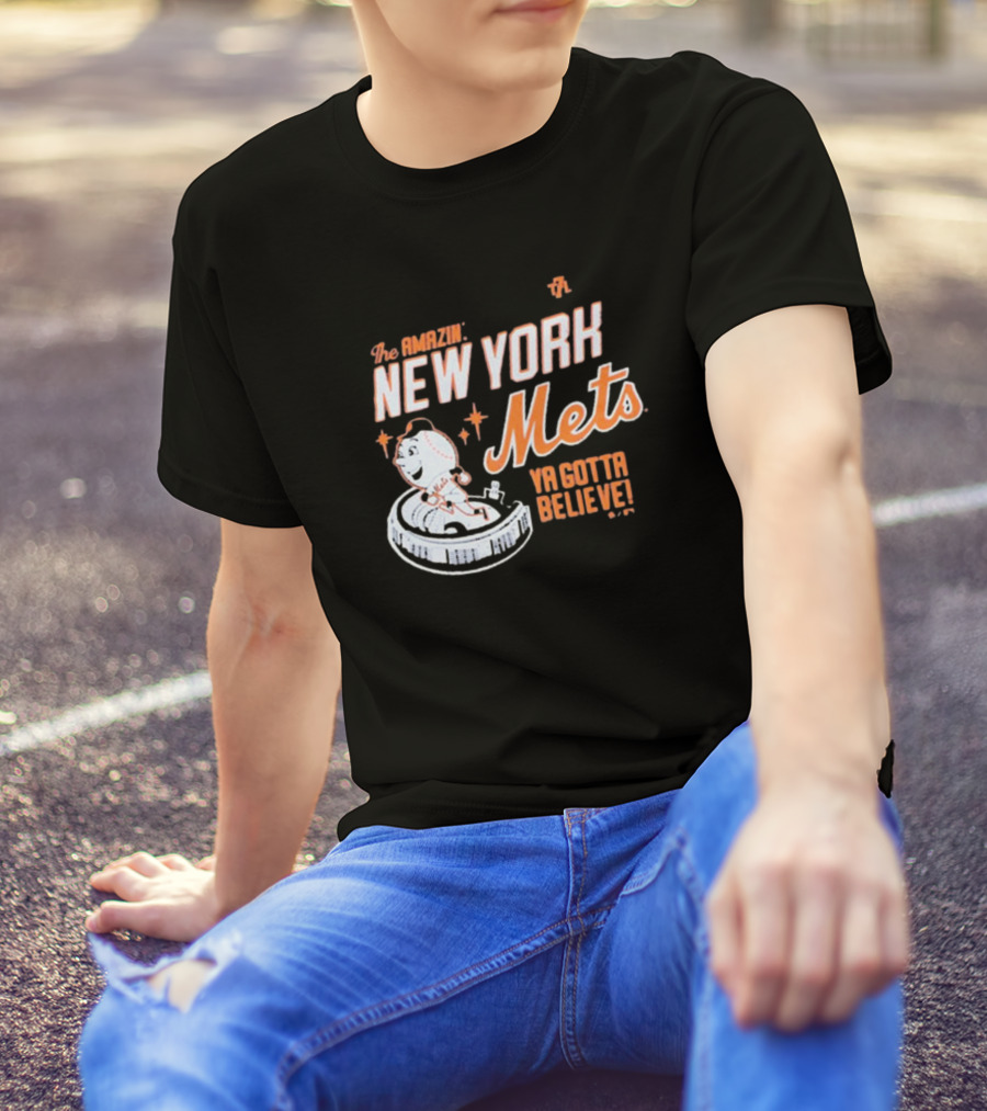 The Amazin' New York Mets Ya Gotta Believe Mr. Met T-Shirt