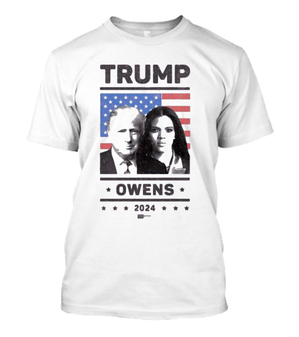 Trump Owens 2024 American Flag T-Shirt