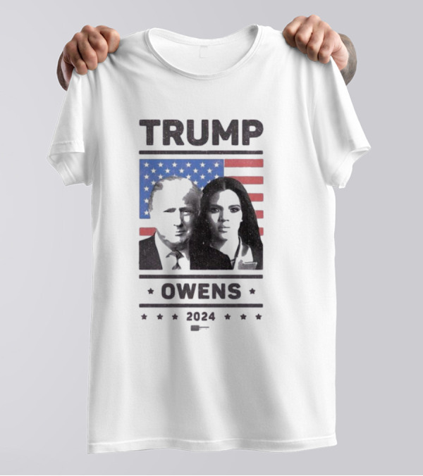 Trump Owens 2024 American Flag T-Shirt