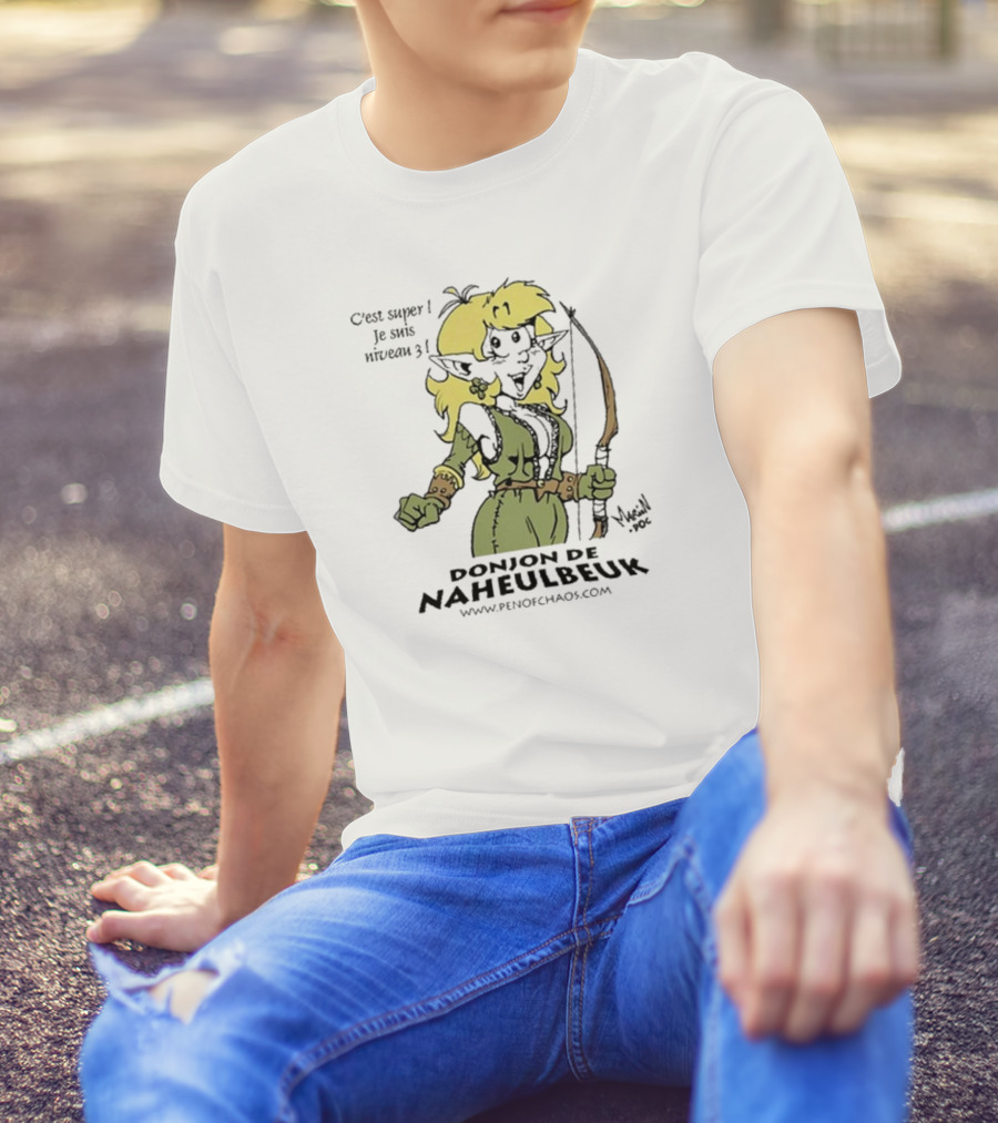 C’est Super Je Suis Niveau 3 Donjon De Naheulbeuk Pen Of Chaos Mage Elf Character T-Shirt