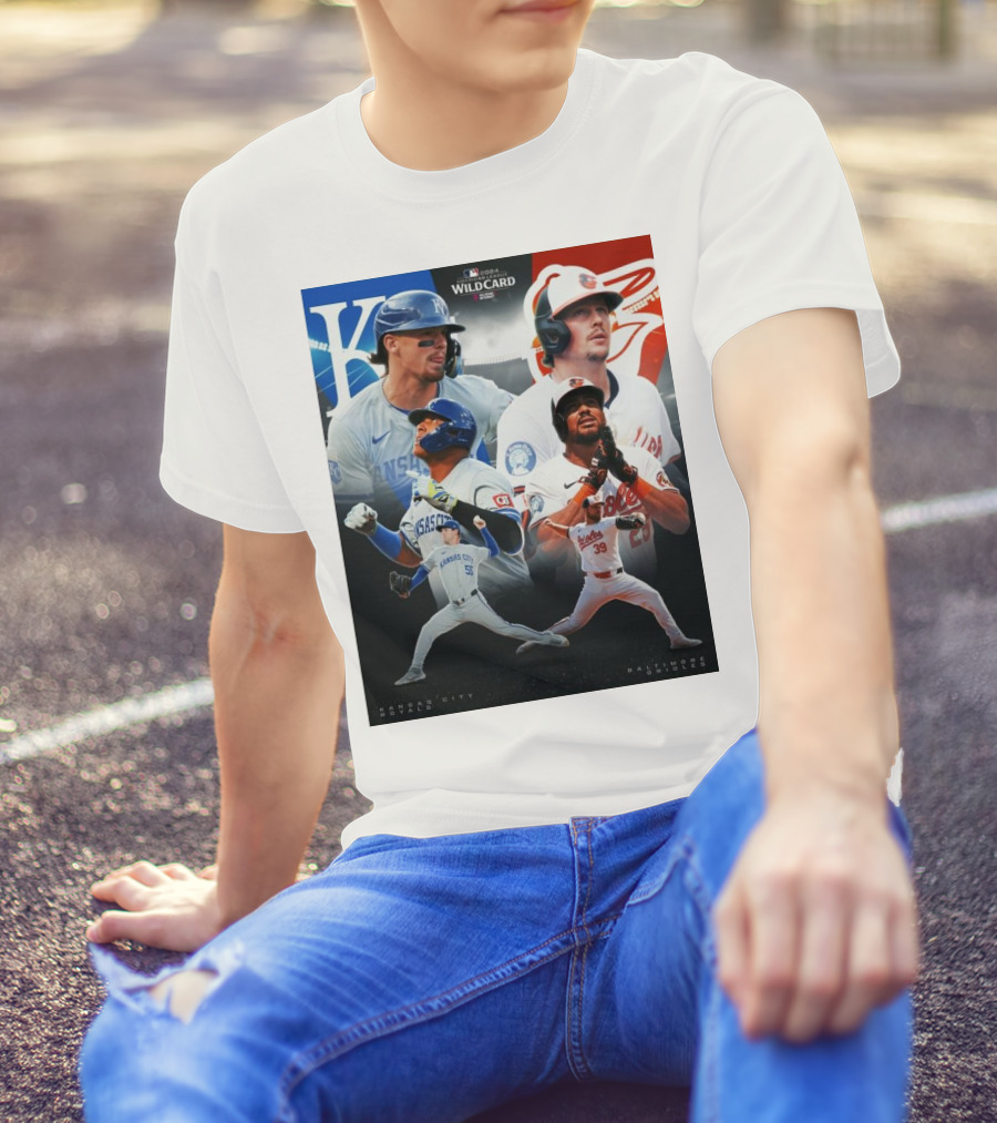 Kansas City Royals Vs Baltimore Orioles 2024 MLB AL Wild Card Matchup Game 1 T-Shirt