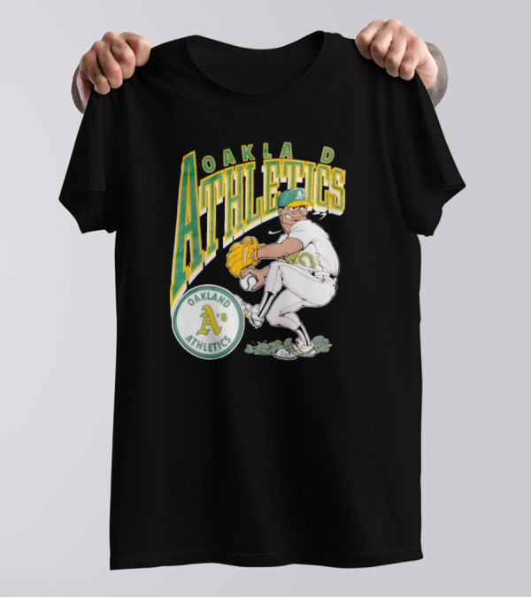 Oakland Athletics Vintage 1990s MLB Caricature A's T-Shirt