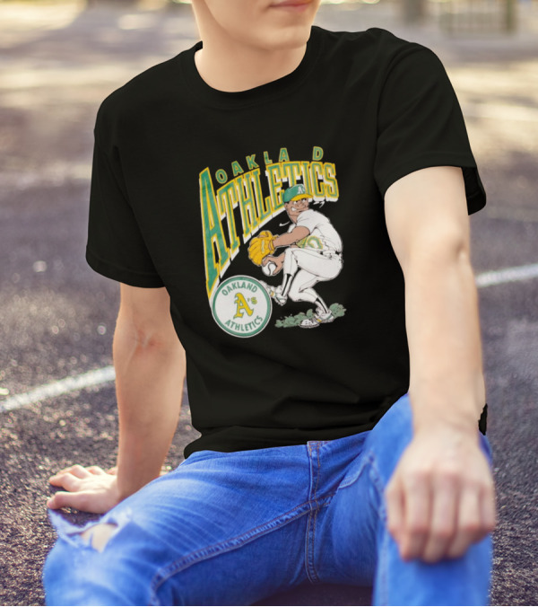 Oakland Athletics Vintage 1990s MLB Caricature A's T-Shirt