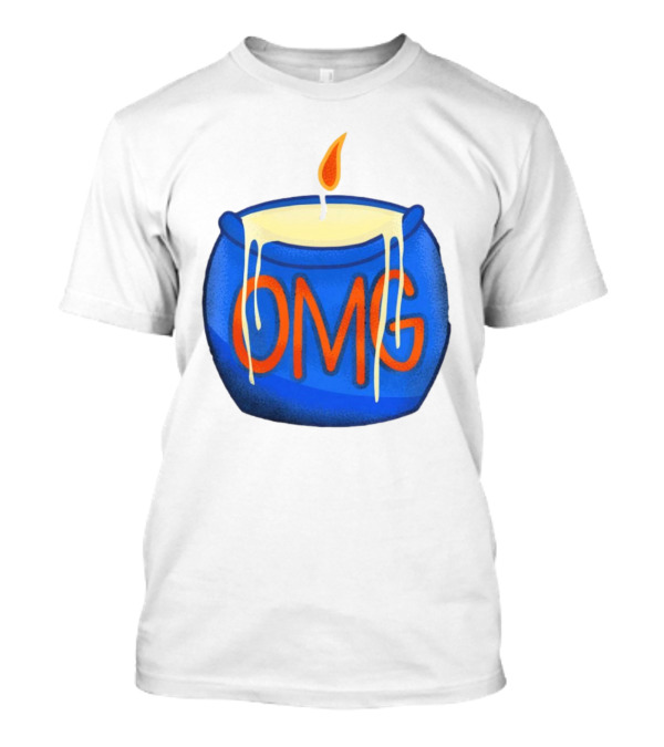 OMG Rally Candle New York Mets Blue Flame T-Shirt