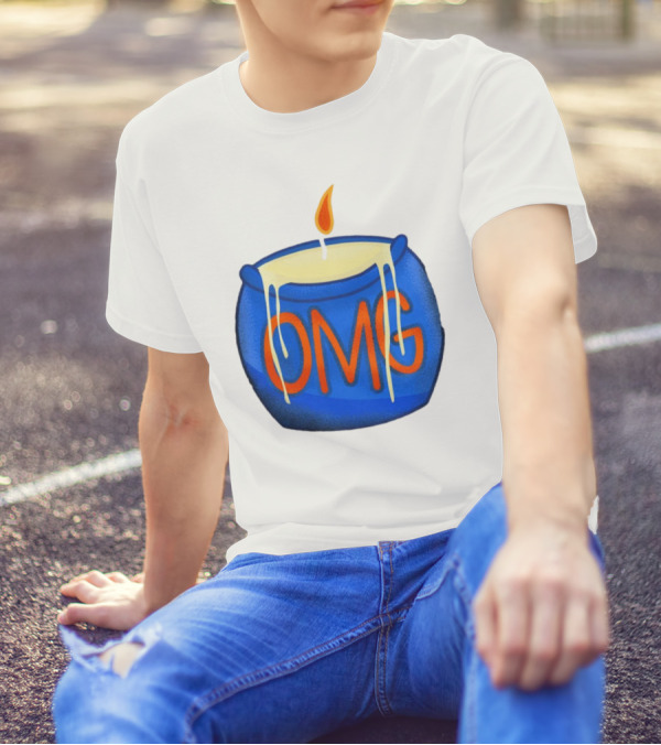OMG Rally Candle New York Mets Blue Flame T-Shirt