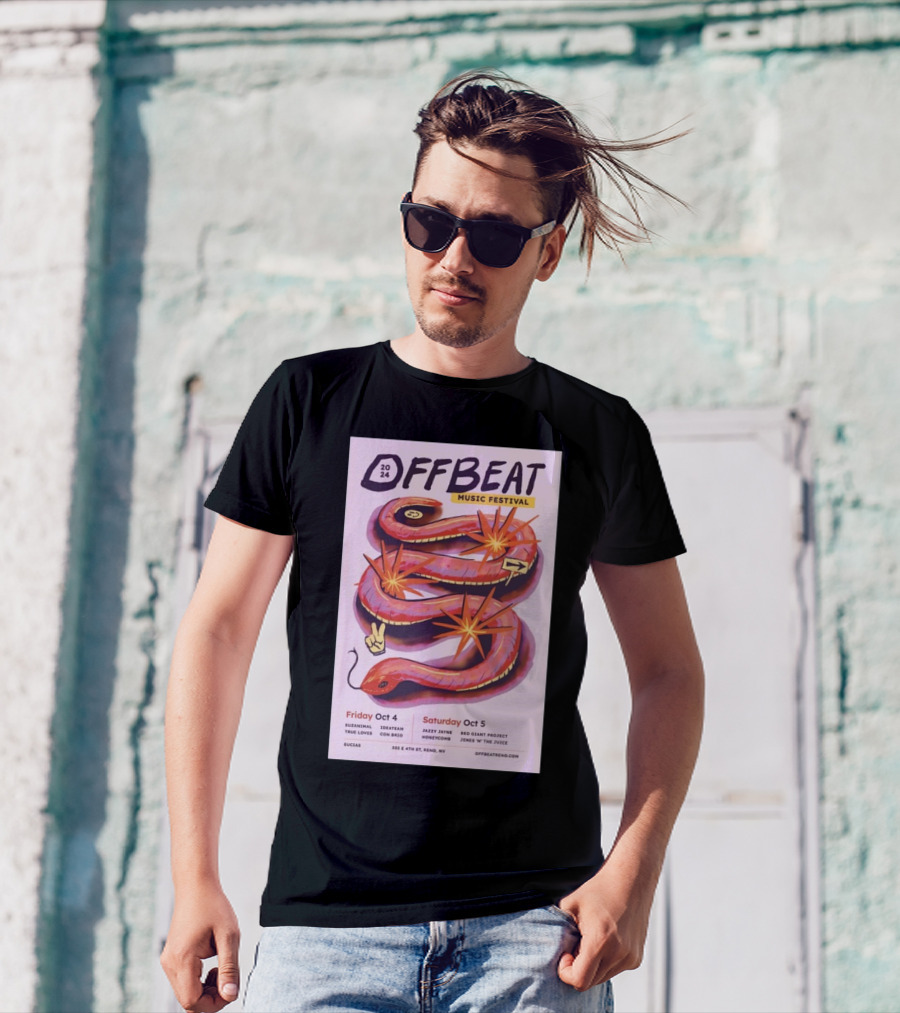 Offbeat Music Festival Reno 2024 Featuring Janet Jimmz And Red Giant Project October 4-5 T-Shirt
