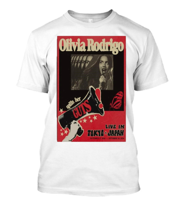 Olivia Rodrigo Spills Her Guts Live In Tokyo Japan September 27-28 T-Shirt